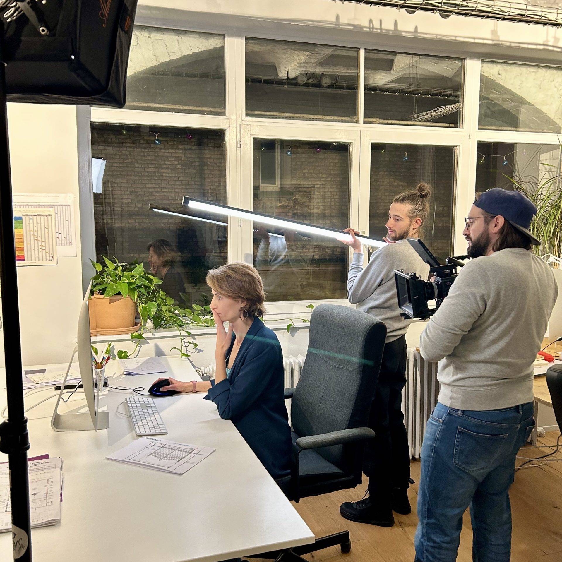 Équipe de tournage sur la publicité Grenke - Studio Centurion